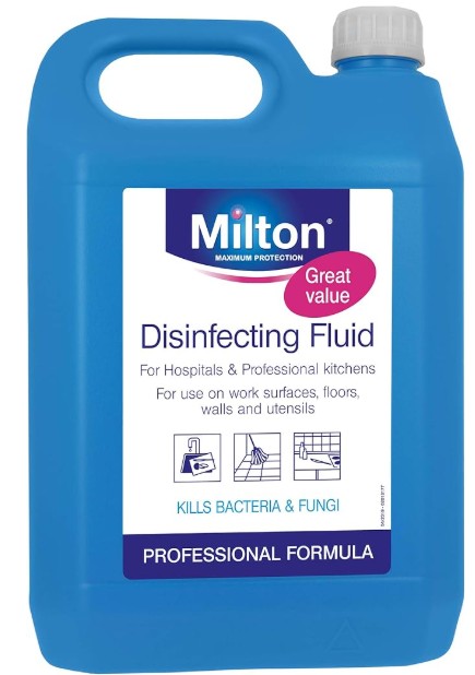 MILTON DISINFECTING LIQUID SPRAY 5LTR