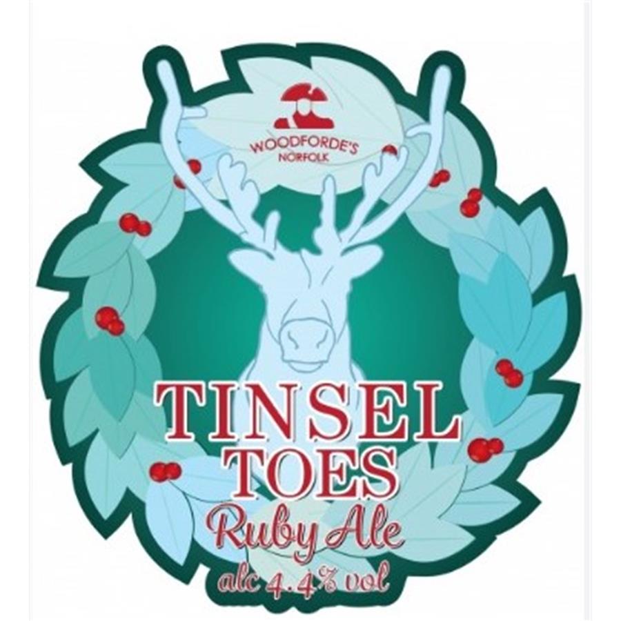 WOODFORDE'S TINSEL TOES 4.4% 9GALL CASK AMBER CHRISTMAS ALE