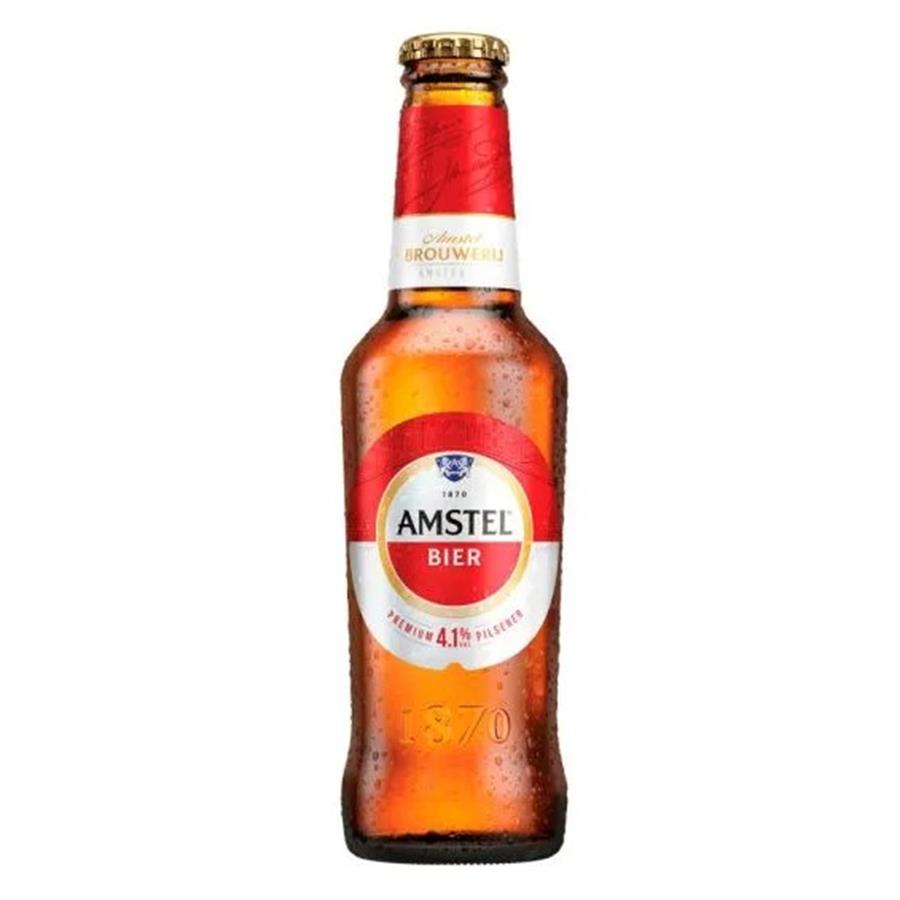 AMSTEL LAGER BOTTLES 24 x 330ML BOTTLES 4.1% ABV