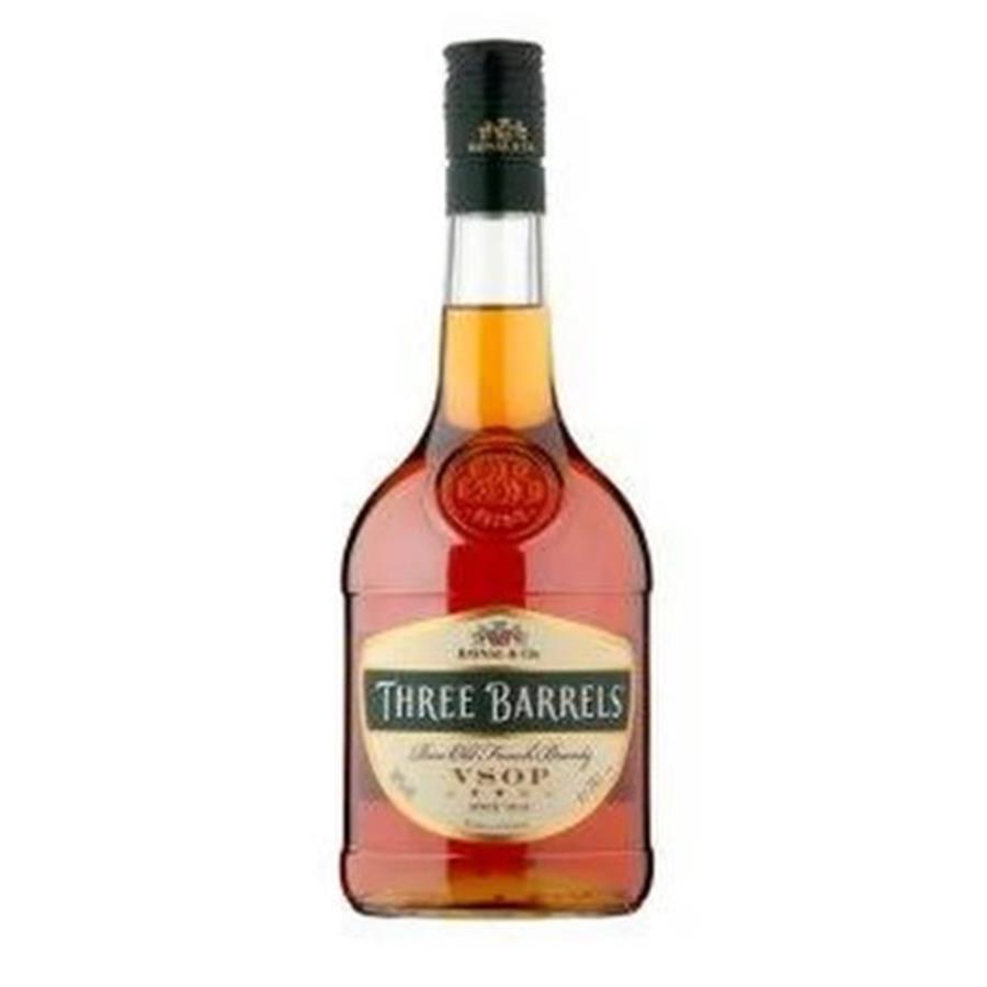 THREE BARRELS BRANDY 38% 70CL