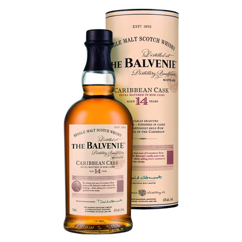 BALVENIE CARIBBEAN CASK 14YO 70CL 43%