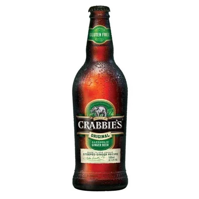 CRABBIES ALC GINGER BEER 4% 12 x 500ML