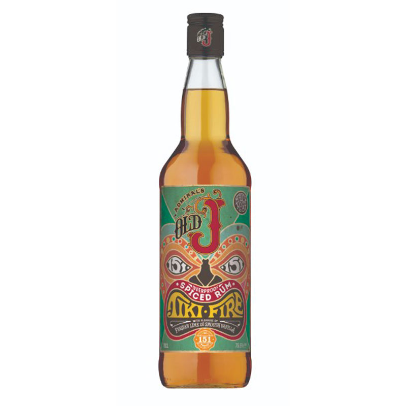 OLD J TIKI FIRE RUM 75.5% 70CL
