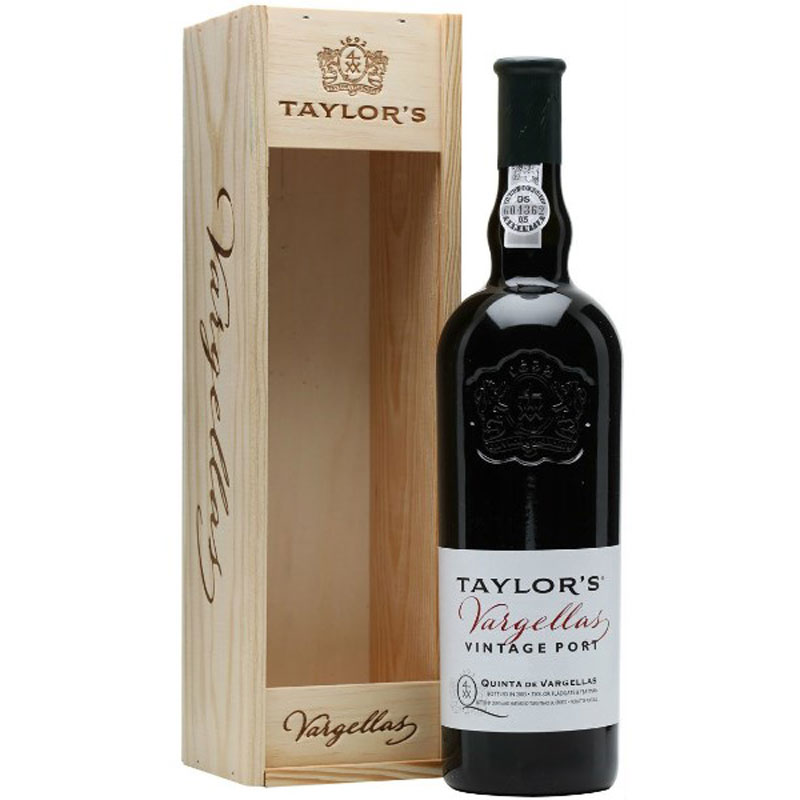 TAYLOR'S QUINTA DE VARGELLAS PORT 20% 75CL BOTTLE IN WOODEN BOX