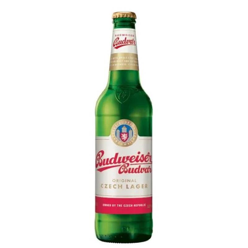 BUDWEISER BUDVAR 5% 20 x 500ML BOTTLES