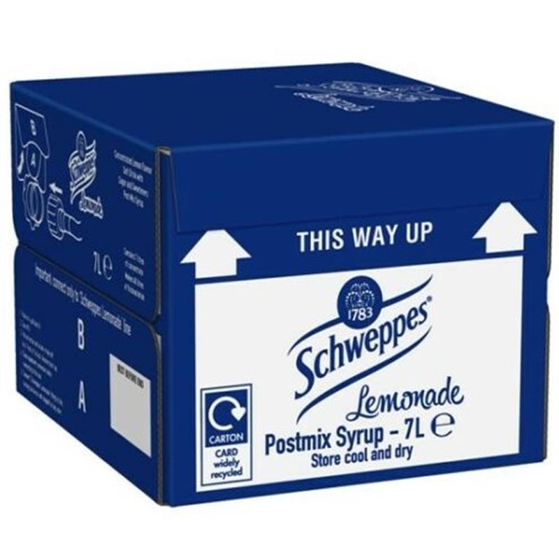 SCHWEPPES LEMONADE POST MIX 7LTR BAG IN BOX