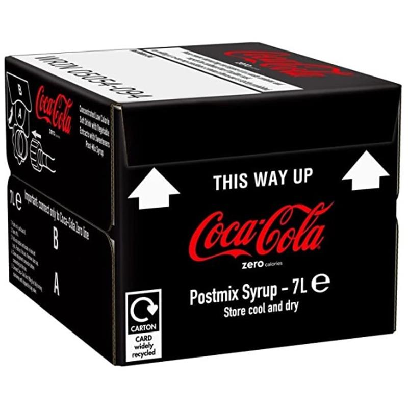 COKE ZERO POST MIX 7LTR BAG IN BOX