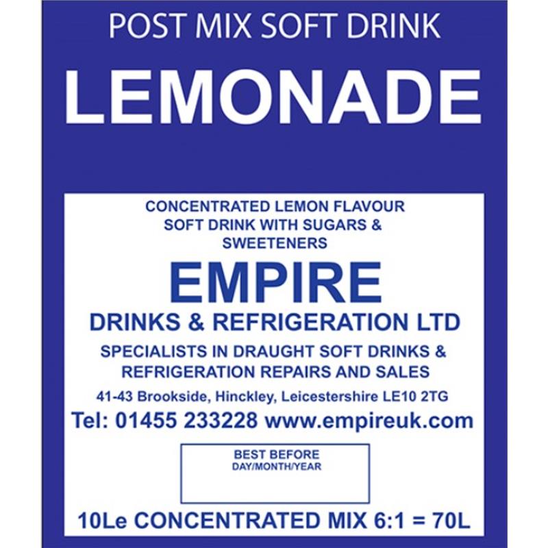 EMPIRE LEMONADE 10LTR BIB