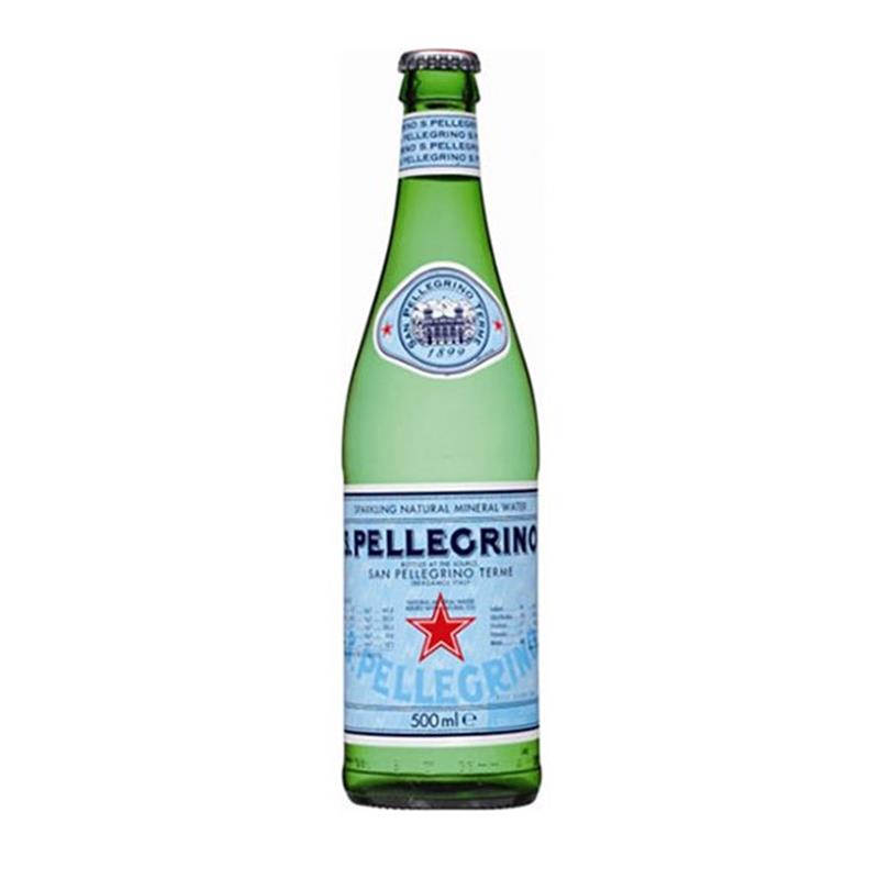 SAN PELLEGRINO WATER 24 x 500ML GLASS BOTTLE