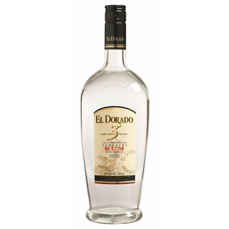 EL DORADO RUM 3YO WHITE 40% 70CL