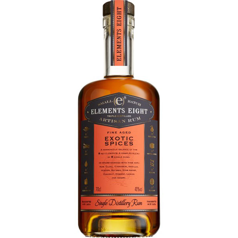 ELEMENTS 8 EXOTIC SPICED RUM 40% 70CL