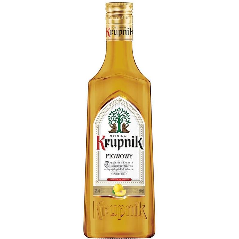 KRUPNIK QUINCE VODKA 32% 50CL