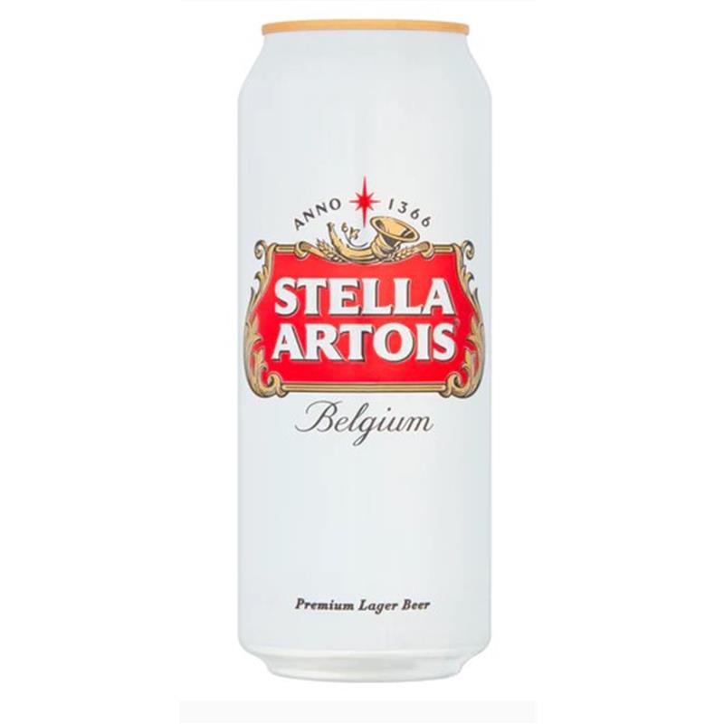 STELLA ARTOIS CANS 4.8% 24 x 500ML