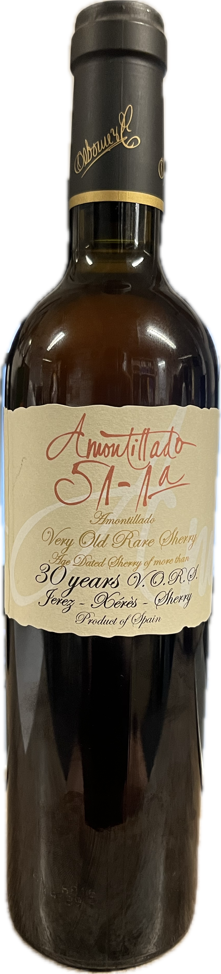 OSBORNE AMONTILLADO 30YO SHERRY 19% 50CL