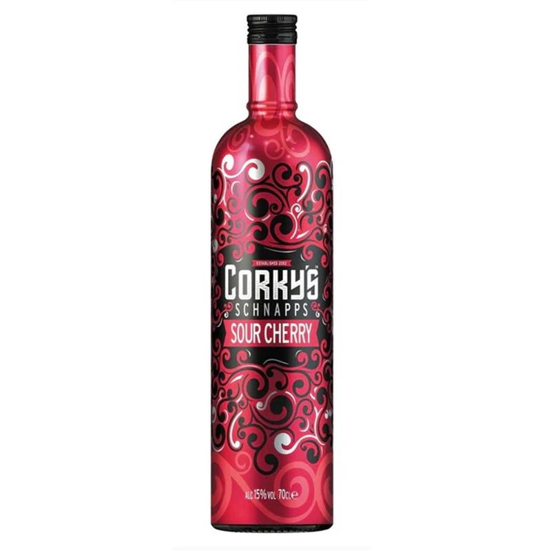 CORKY'S CHERRY VODKA SHOTS 15% 70CL