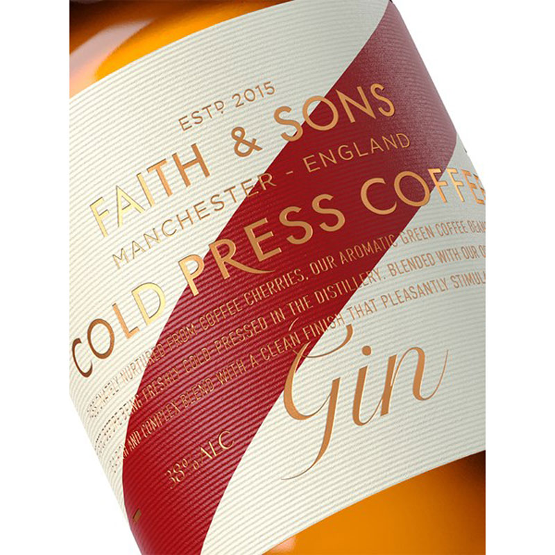 FAITH & SONS ORGANIC COLD COFFEE PRESS GIN 37.5% 50CL