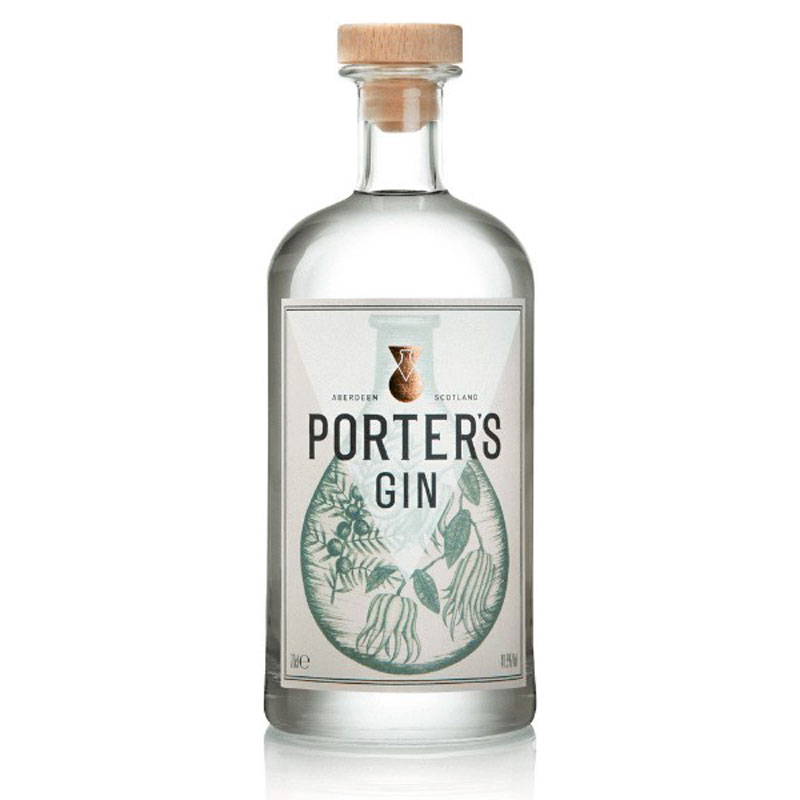 PORTERS GIN ABERDEEN SCOTLAND 41.5% 70CL