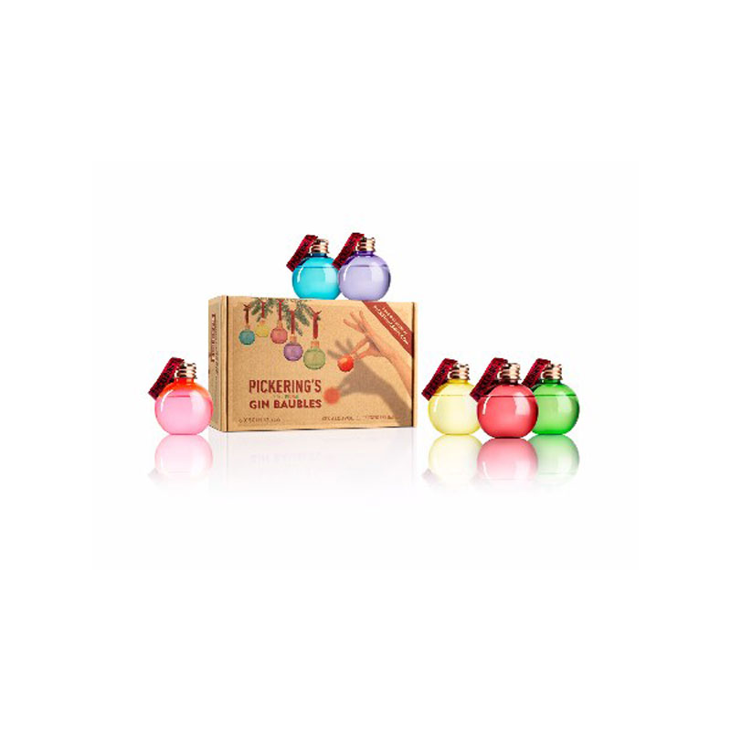 MINATURE PICKERING GIN BAUBLES 6 x 5CL