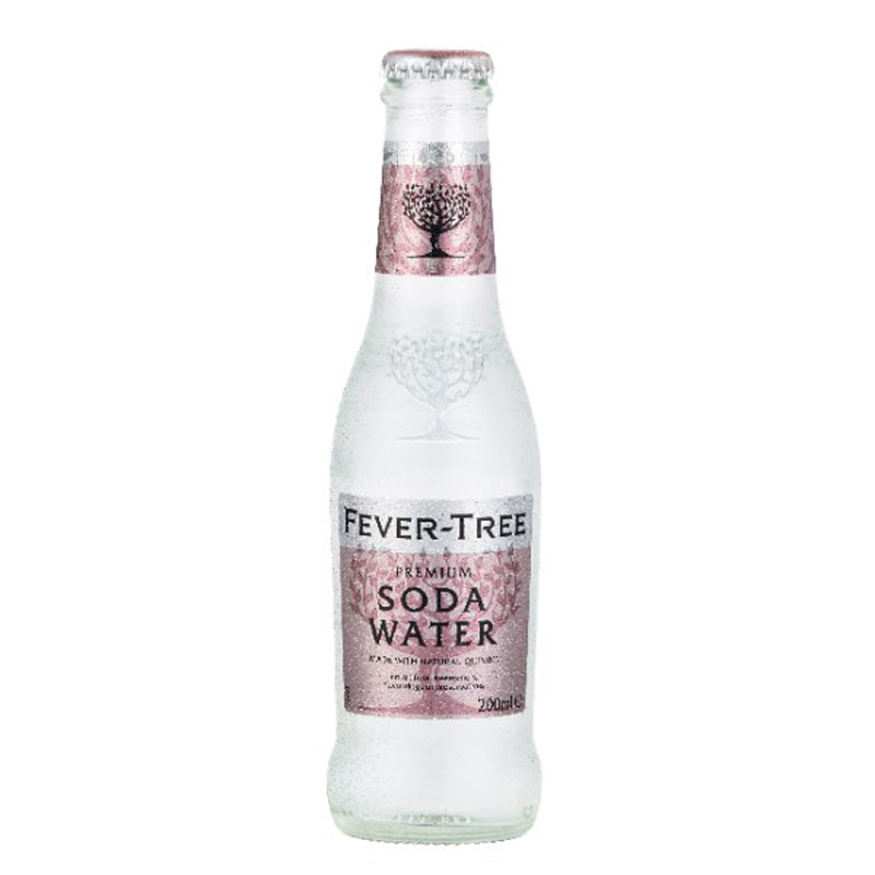 FEVER TREE SODA WATER 24x200ML BOTTLES