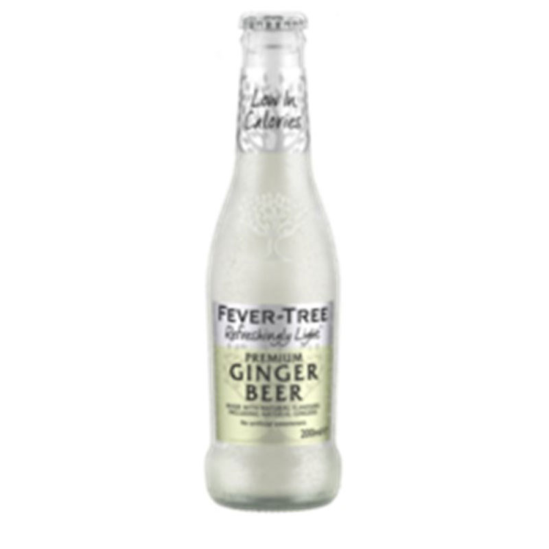 FEVER TREE GINGER BEER LIGHT# 24x200ML BOTTLES