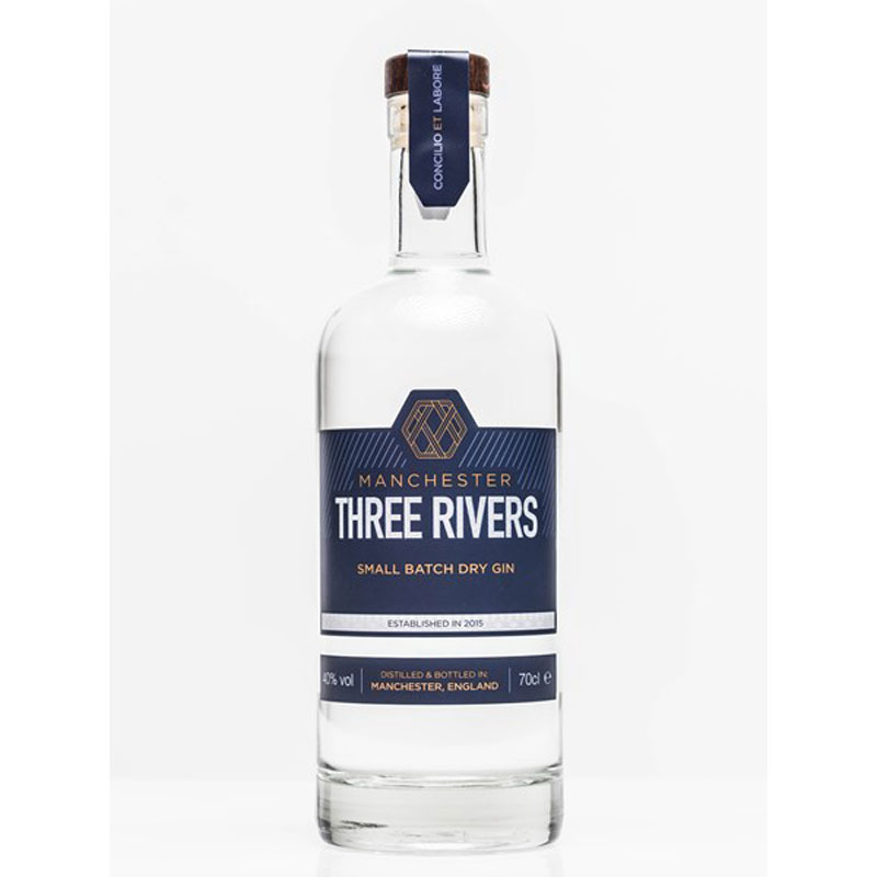 THREE RIVERS MANCHESTER GIN 40% 70CL