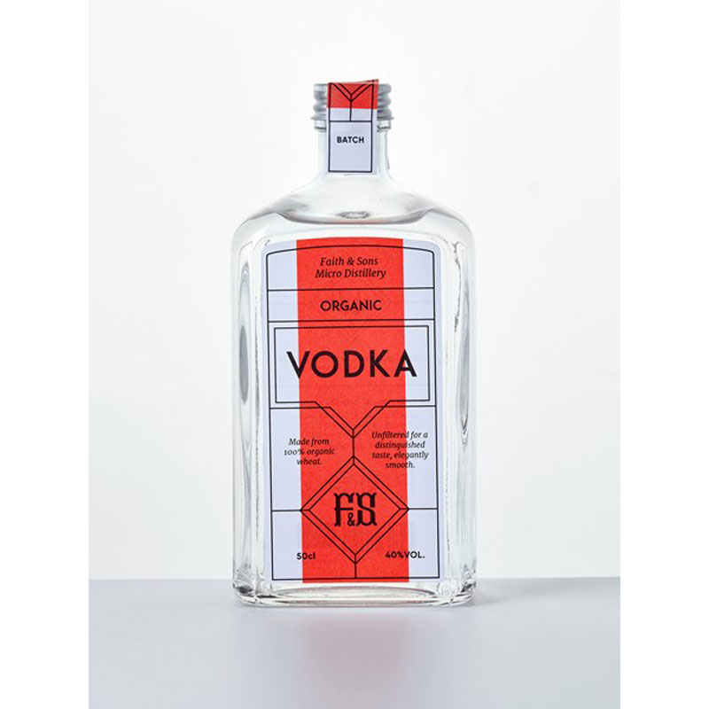 FAITH & SONS ORGANIC VODKA 40% 50CL