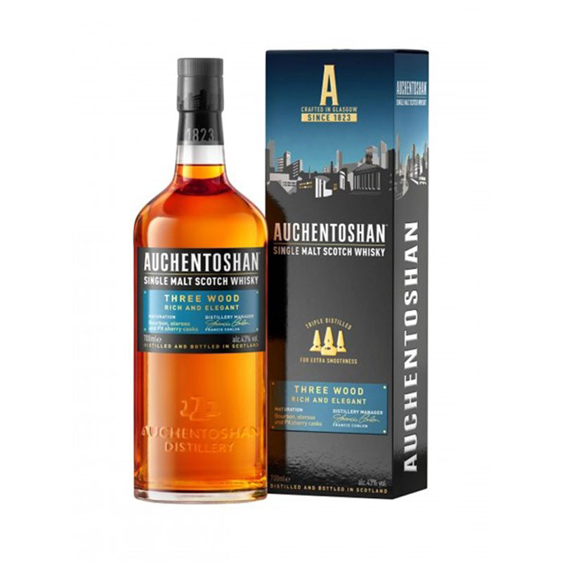 AUCHENTOSHAN THREE WOOD 43% 70CL