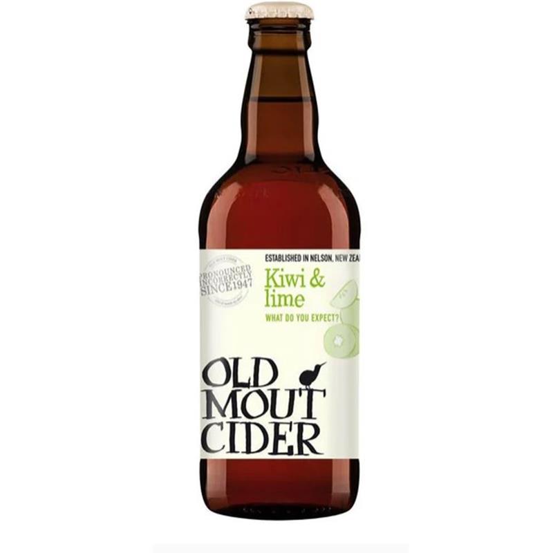 OLD MOUT CIDER KIWI & LIME 4% 12 x 500ML BOTTLES