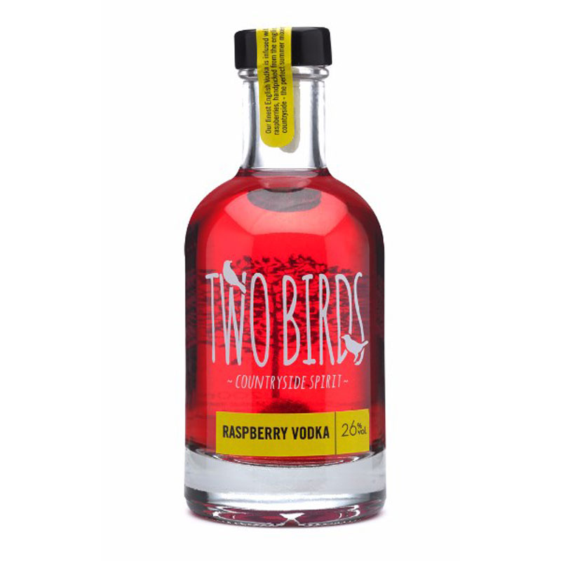 TWO BIRDS RASPBERRY VODKA 26% 70CL