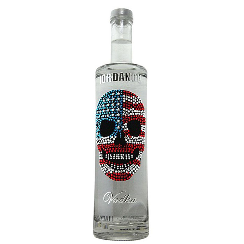 IORDANOV SKULL VODKA - STARS AND STRIPES 40% 70CL