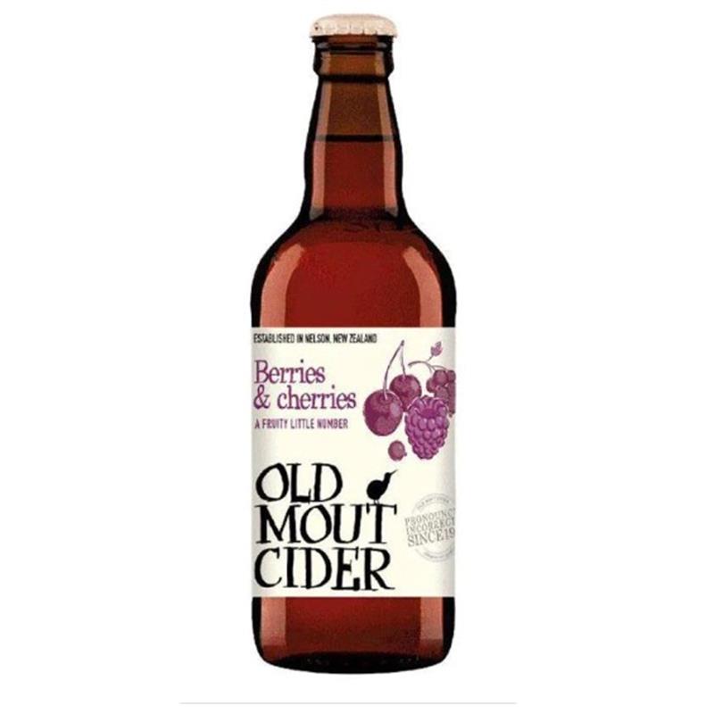 OLD MOUT CIDER BERRIES & CHERRIES 4% 12 x 500ML BOTTLES