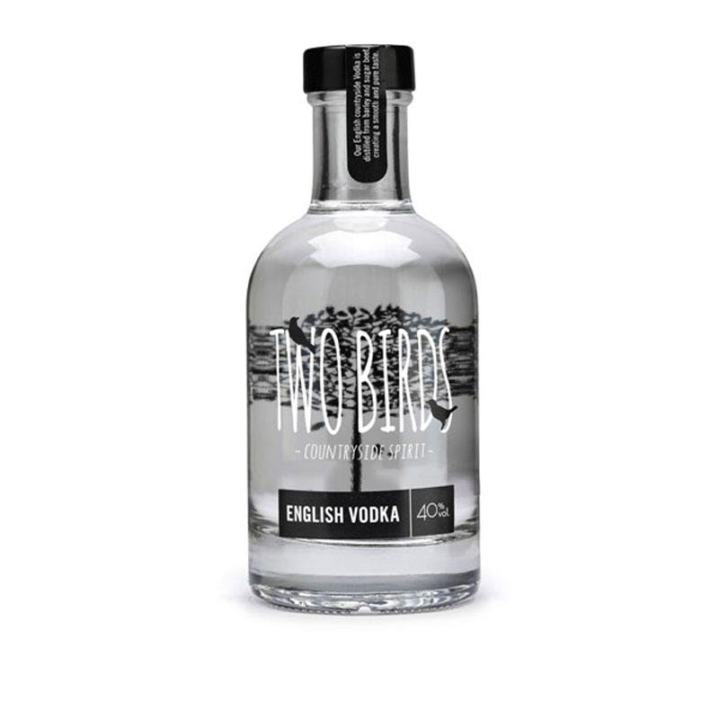 TWO BIRDS ENGLISH VODKA 40% 20CL BOTTLE
