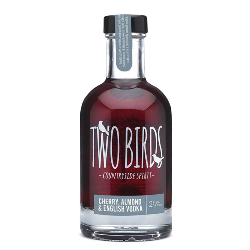 TWO BIRDS CHERRY & ALMOND VODKA 40% 20CL BOTTLE