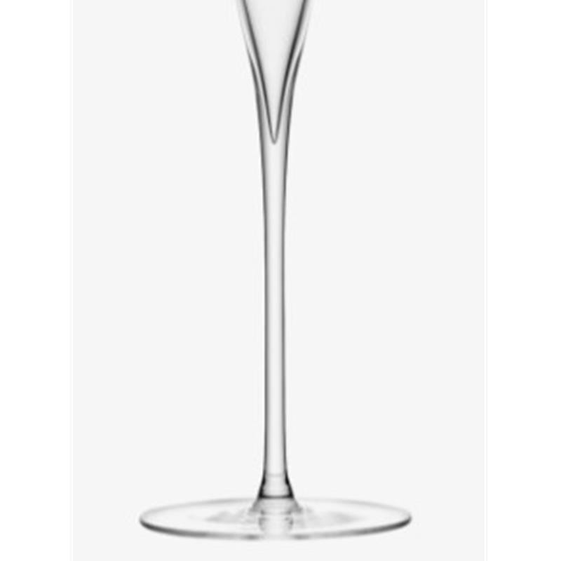 SAVOY FLUTED CHAMPAGNE GLASSES x 12