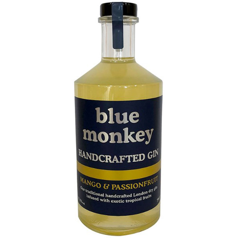 BLUE MONKEY MANGO AND PASSIONFRUIT GIN 37.5% 70CL