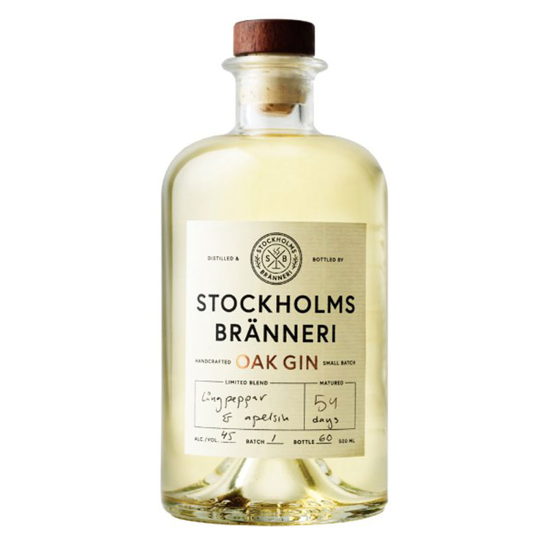 STOCKHOLM BRANERI OAK GIN 45% 50CL