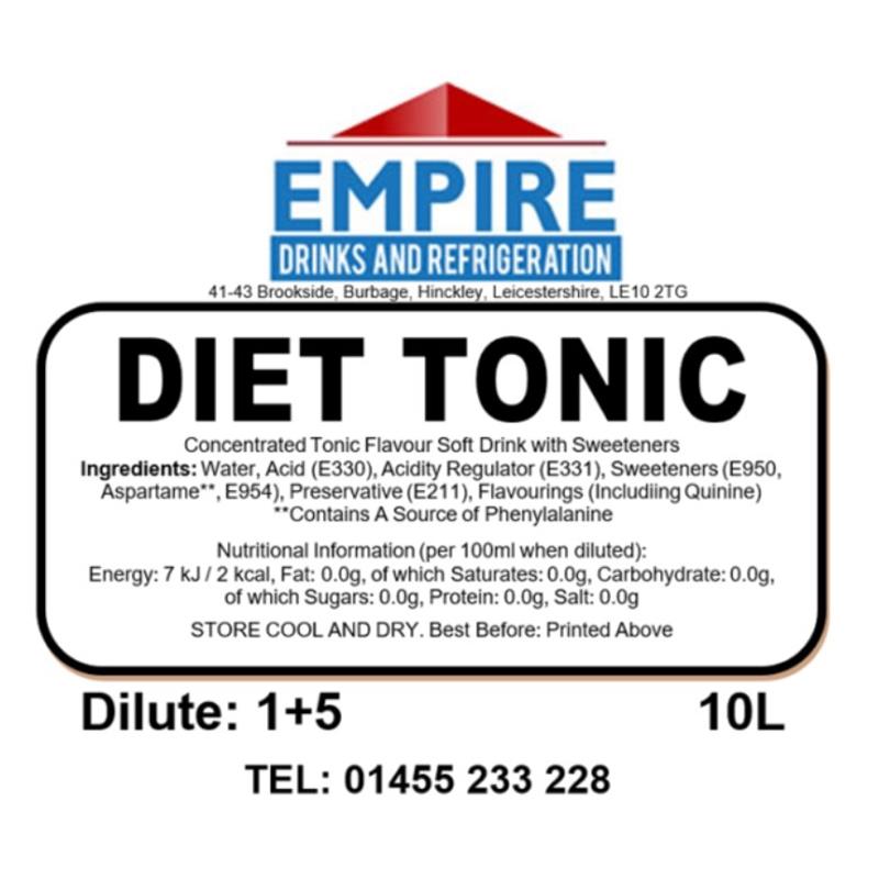 EMPIRE SLIMLINE TONIC BAG IN BOX 10LTR