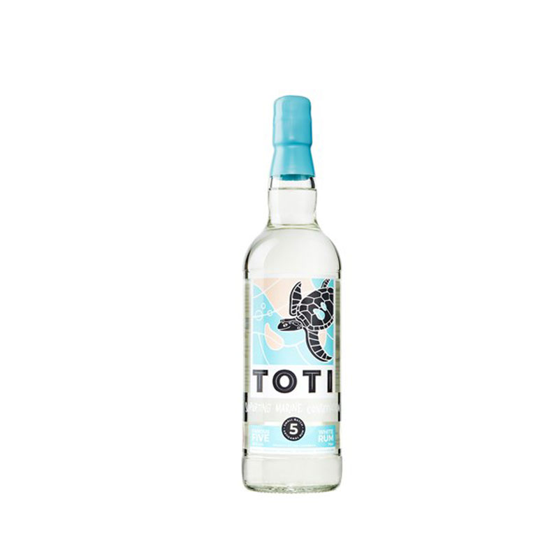 TOTI WHITE RUM BOTTLE 38% 70CL