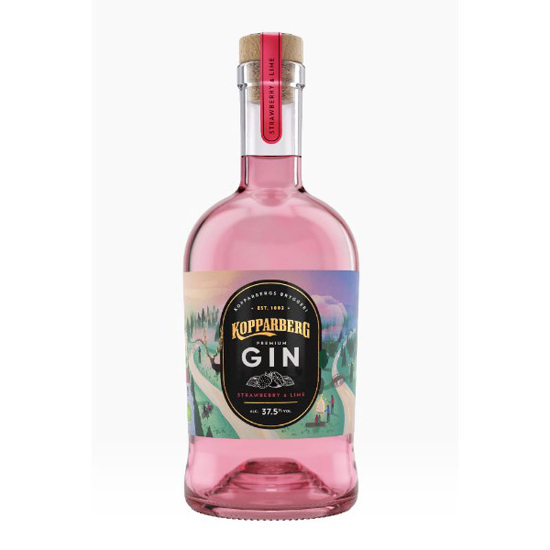 KOPPARBERG STRAWBERRY AND LIME GIN 37.5% 70CL