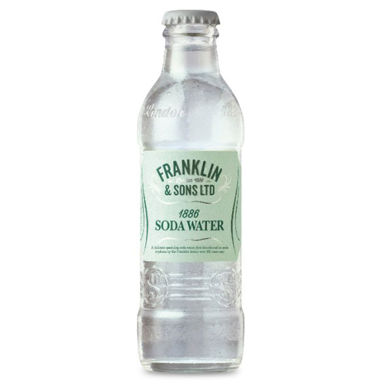 FRANKLIN & SONS SODA WATER 24 x 200ML BOTTLE