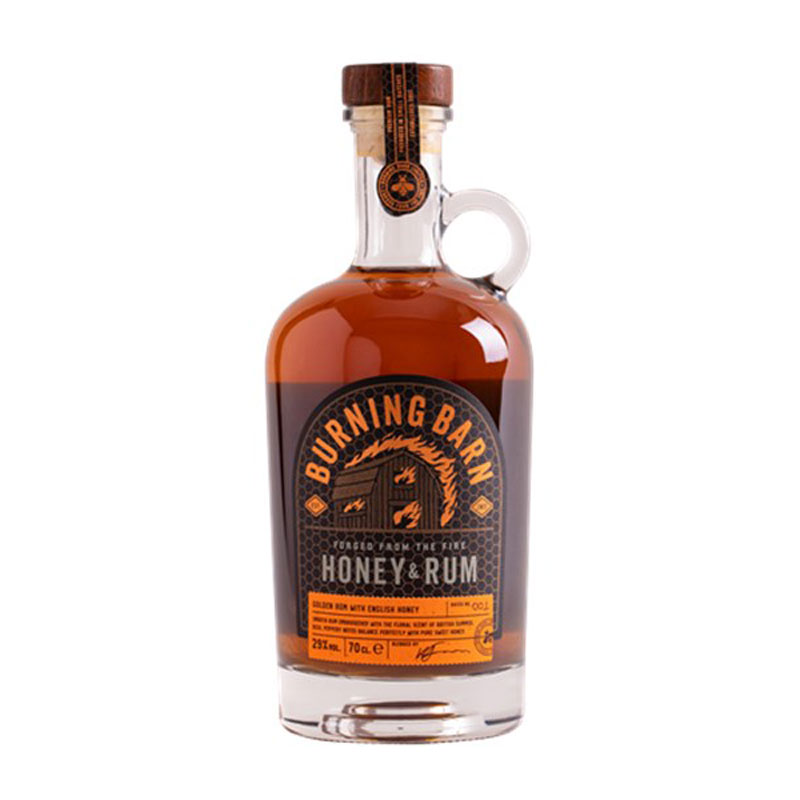 BURNING BARN HONEY AND RUM LIQUEUR 29% 70CL