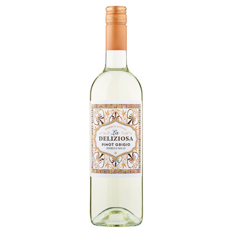 LA DELIZIOSA PINOT GRIGIO 11.5% 75CL ITALIAN WHITE WINE