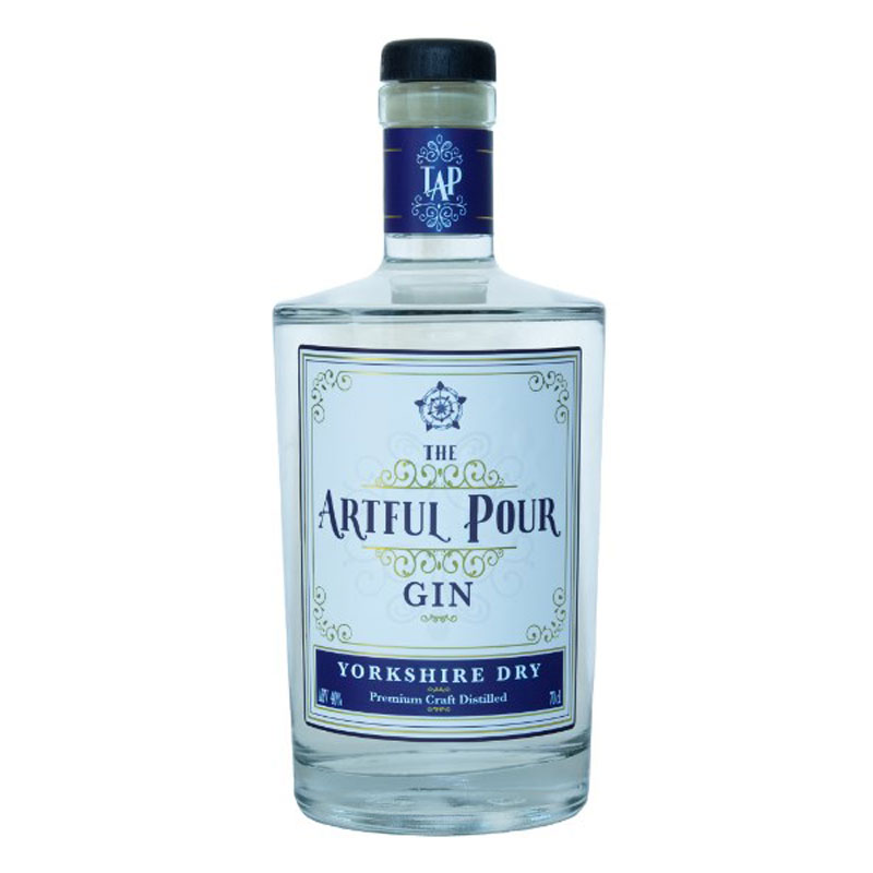 ARTFUL POUR YORKSHIRE DRY GIN 40% 70CL
