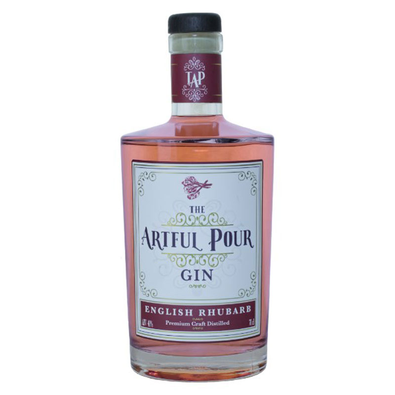 ARTFUL POUR ENGLISH RHUBARB GIN 40% 70CL