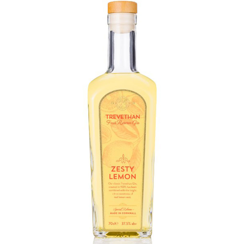 TREVETHAN ZESTY LEMON GIN 37.5% 70CL