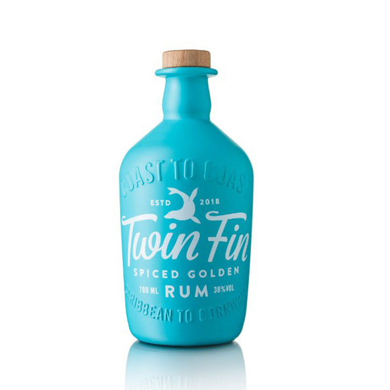 TWIN FIN GOLD SPICED RUM 38% 70CL