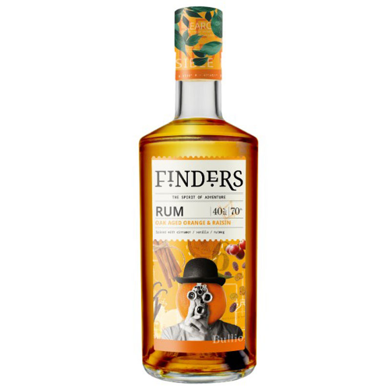 FINDERS ORANGE & RAISIN SPICED RUM 40% 70CL