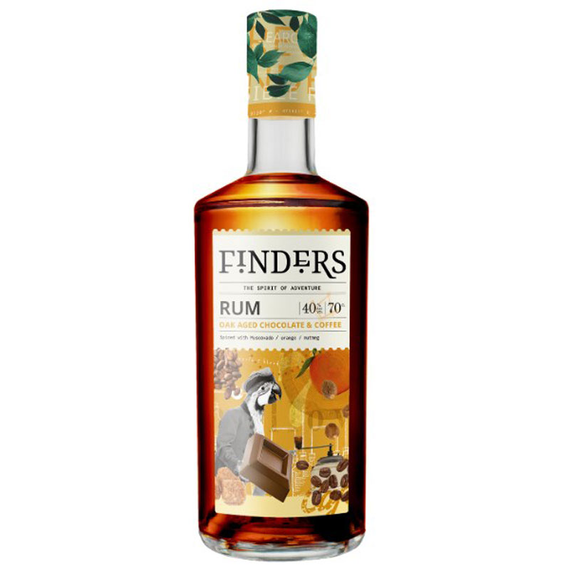 FINDERS COFFEE & CHOCOLATE SPICED RUM 40% 70CL