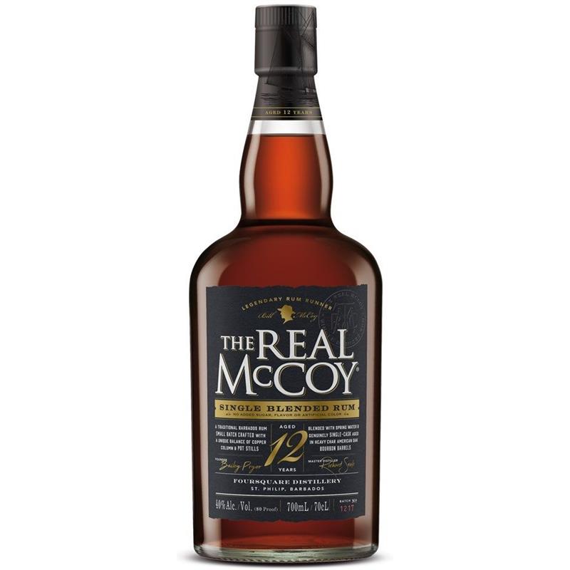 REAL MCCOY 12YO RUM 40% 70CL