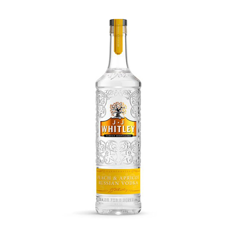 J.J WHITLEY PEACH & APRICOT VODKA 38% 70CL